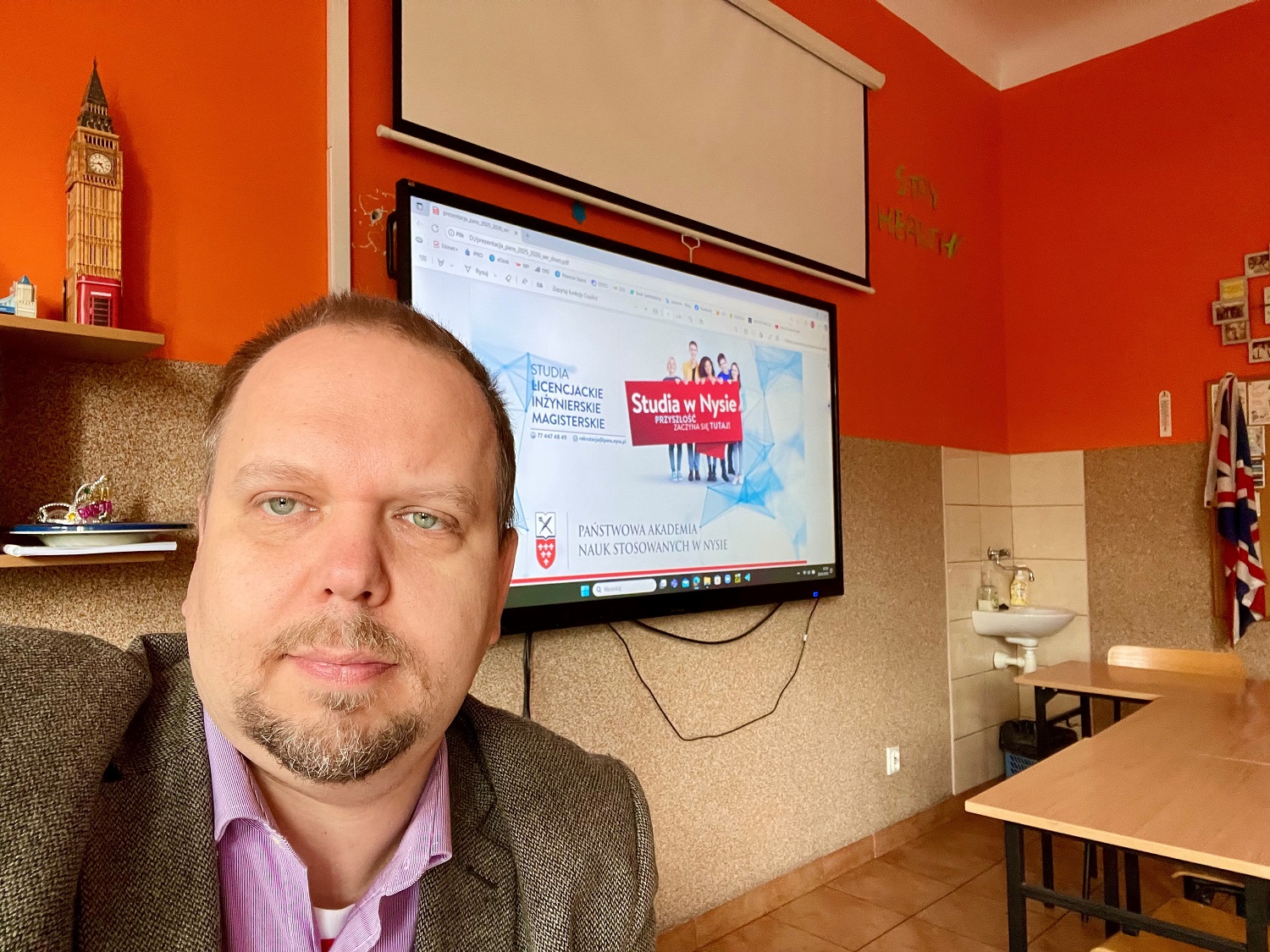 Wyjazd promocyjny Uczelni dra Grzegorza Chmielewskiego do Brzegu