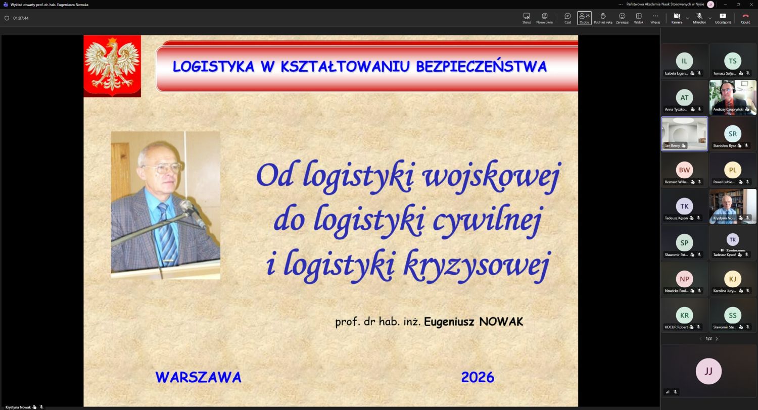 Od logistyki wojskowej do logistyki cywilnej i logistyki kryzysowej